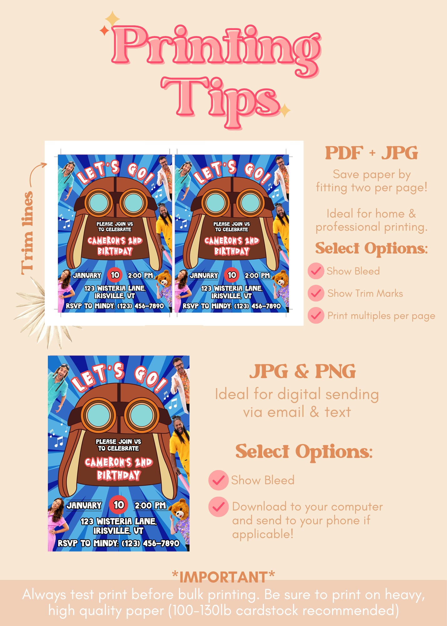 Danny Go Birthday Invitation | Boys Birthday Invite | Danny Go Party Theme