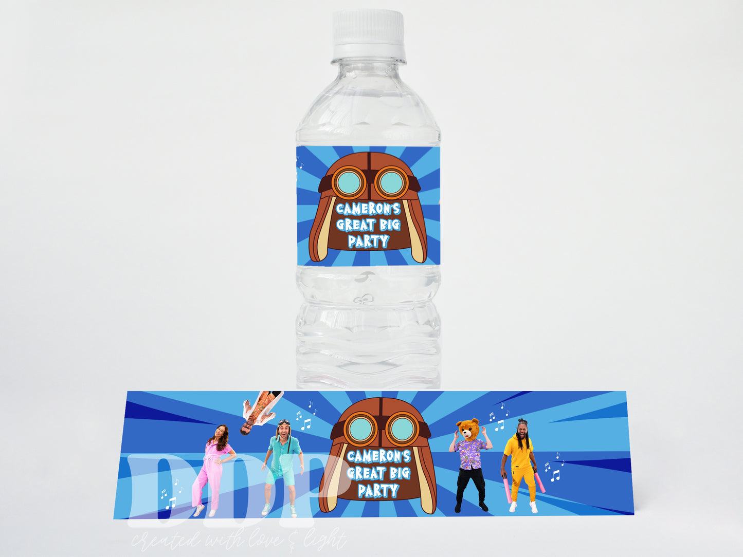 Danny Go Water Bottle Label | Great Big Birthday Party Decor | Danny Go Decor