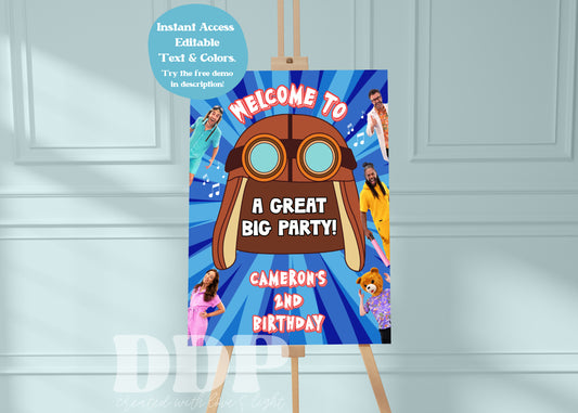 Danny Go Welcome Sign | Danny Go Birthday Decor