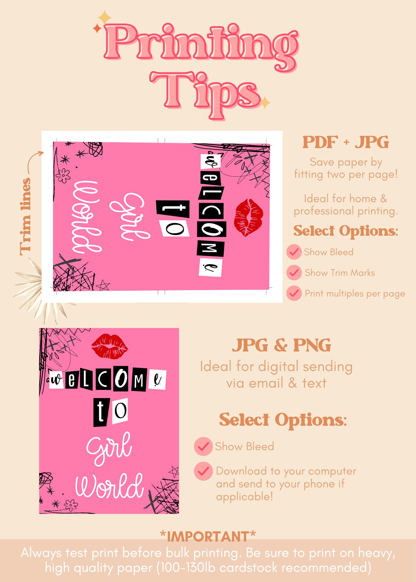 Mean Girls Burn Book Welcome Sign | Mean Girls Printable Party Decor