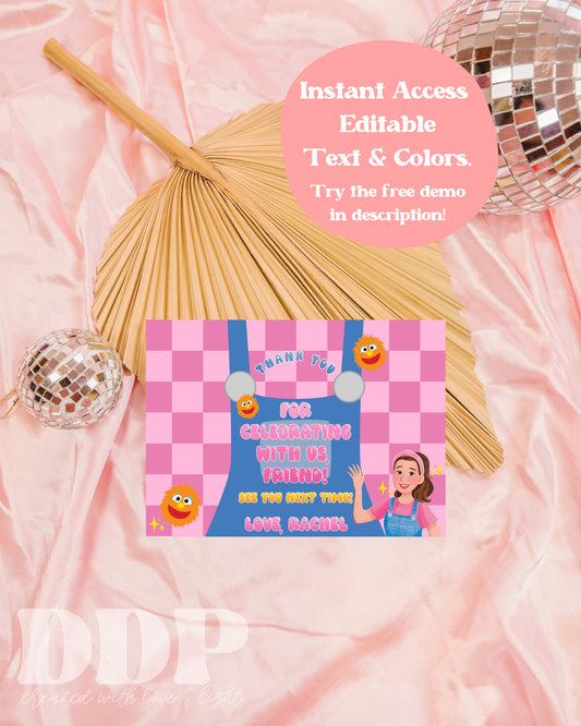 Songs for Littles Thank You Cards | Ms Rachel Birthday Thank You