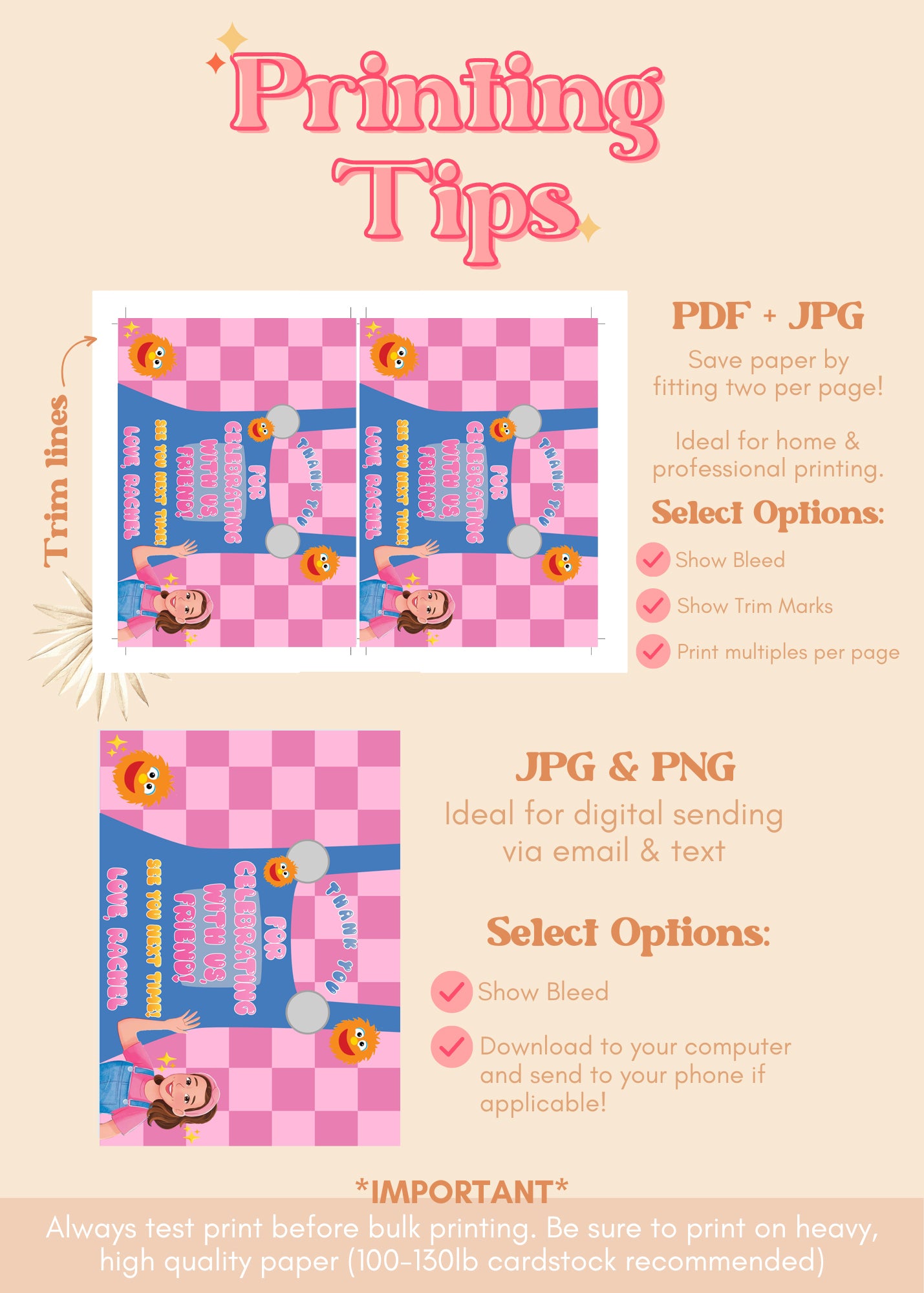 Songs for Littles Thank You Cards | Ms Rachel Birthday Thank You