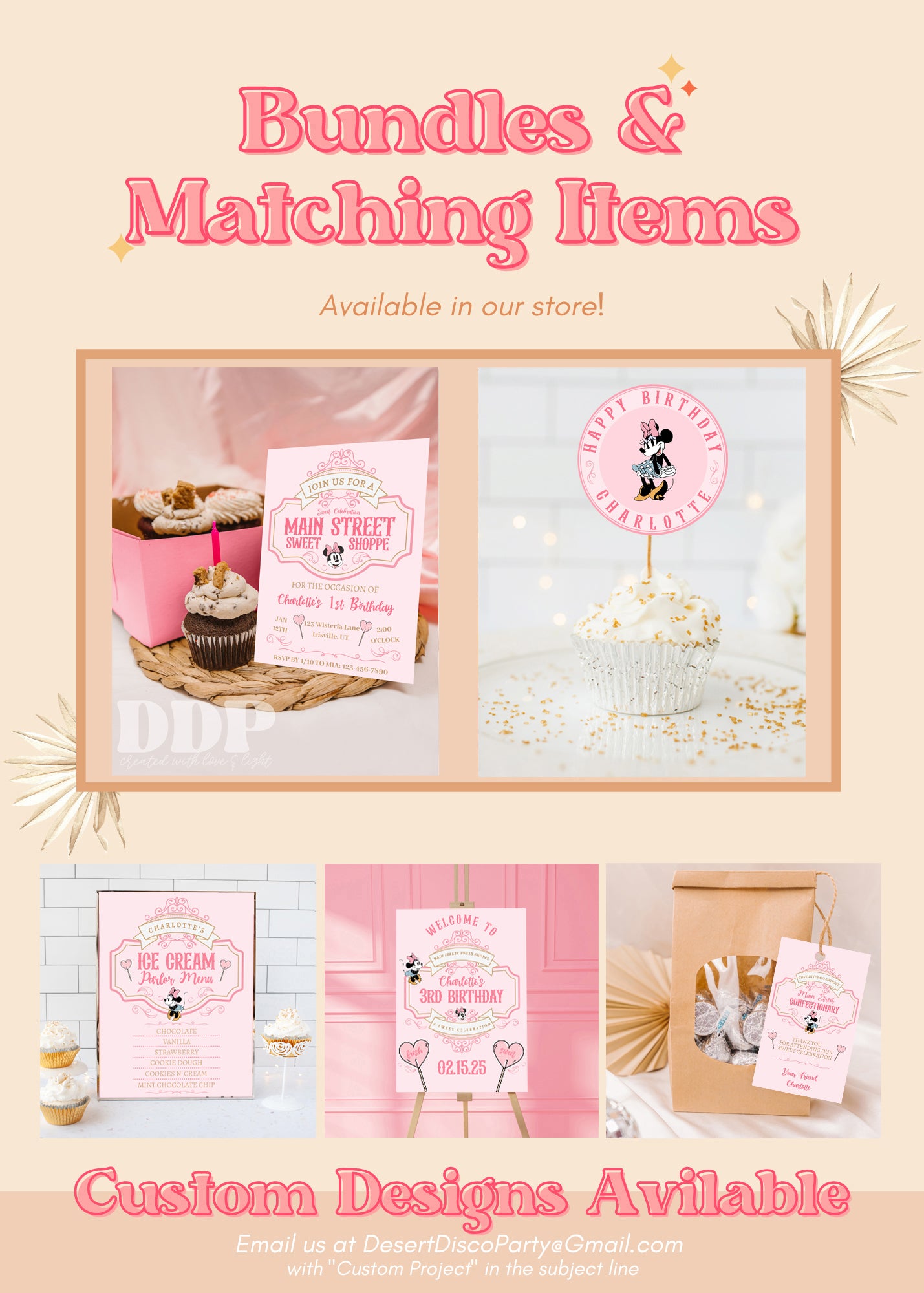 Classic Minnie Mouse Chocolate Bar Label | Vintage Disney Sweet Shop Printable Party Decor