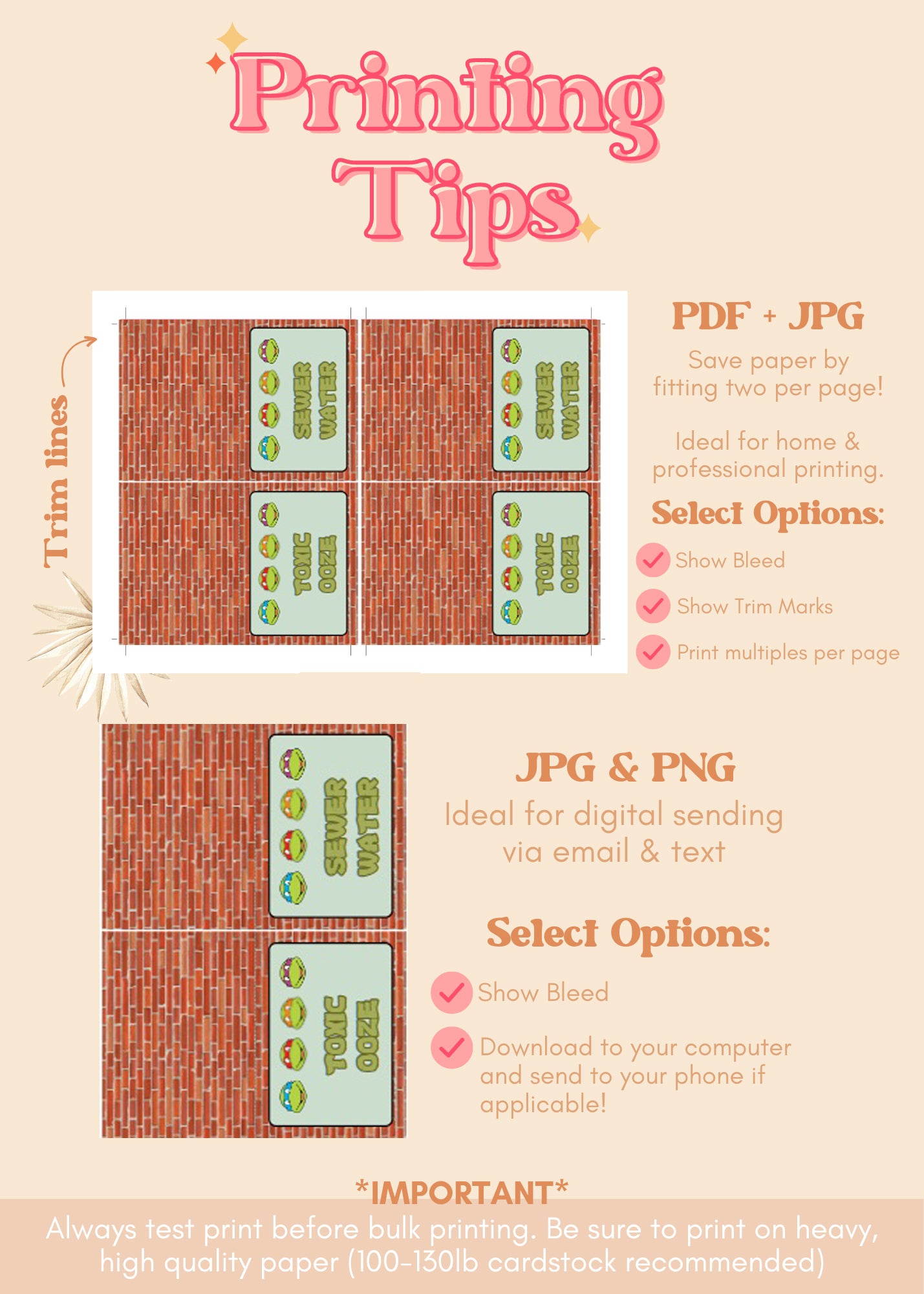 TMNT Food Tent Label | Teenage Mutant Ninja Turtles Printable Party Decor Buffet Cards | Kids-Themed Ninja Turtles Food Labels