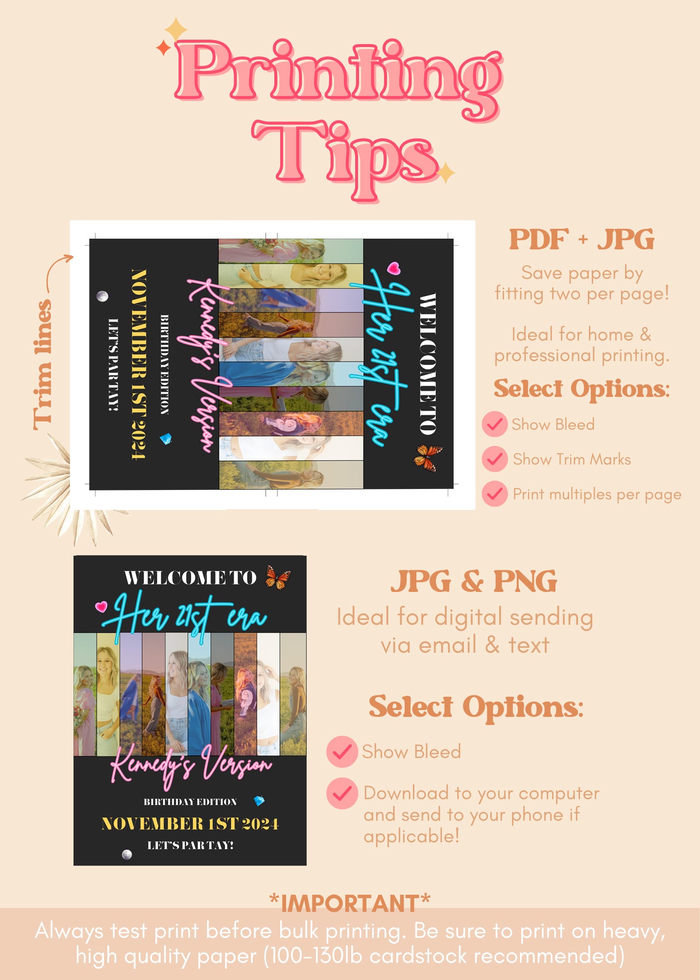 Eras Tour Welcome Sign | Swiftie Eras Birthday Printable Party Supplies