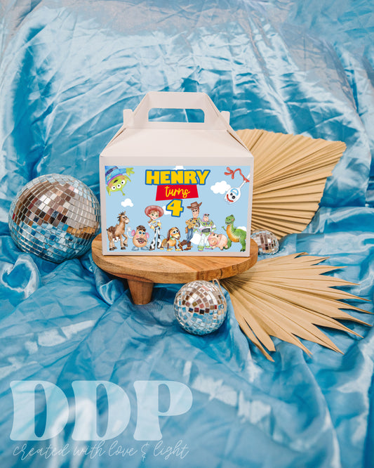 Toy Story Gable Box Label | Toy Story Treat Box Label | Toy Story Treat Box Party Favors
