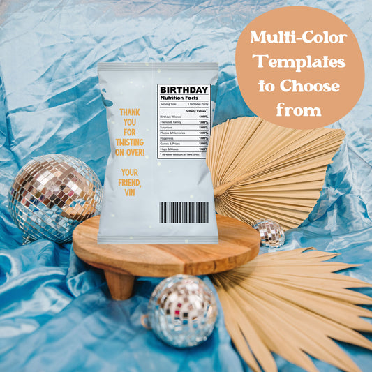 TWONADO / FOURNADO Chips Bag Label | Tornado Printable Party Decor | Twister Storm Party | Hurricane Party Treat Bag Label