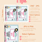 Sock Hop Thank You Cards | 1950s Diner Birthday Thank You | Digital Template