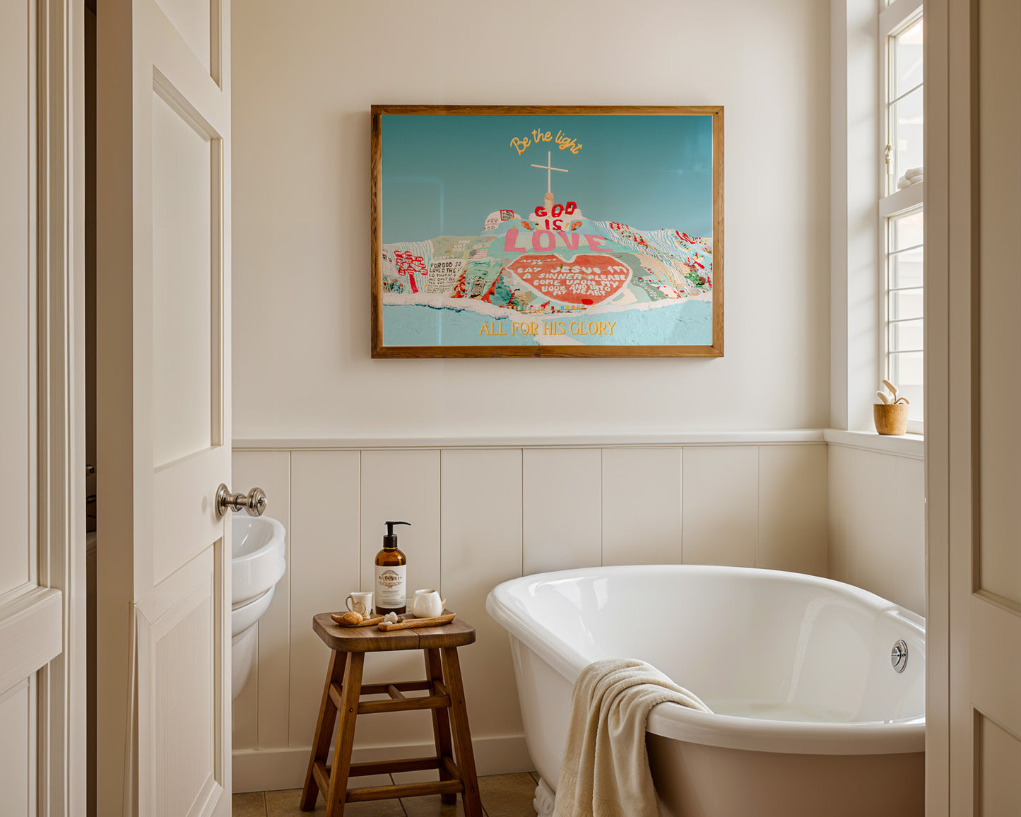 Salvation Mountain Wall Art | Slab City California Printable Wall Art | GOD IS LOVE Digital Wall Art