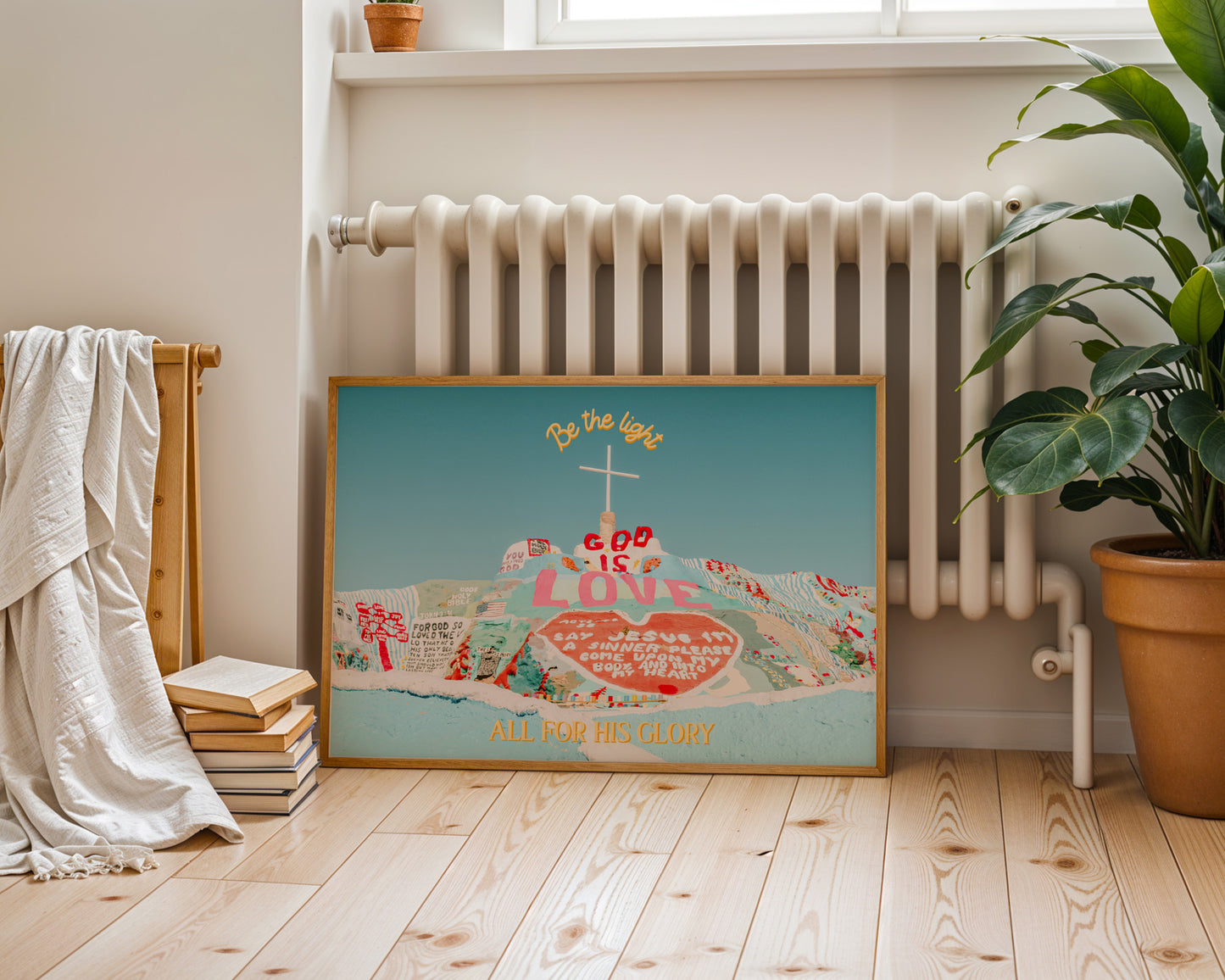 Salvation Mountain Wall Art | Slab City California Printable Wall Art | GOD IS LOVE Digital Wall Art