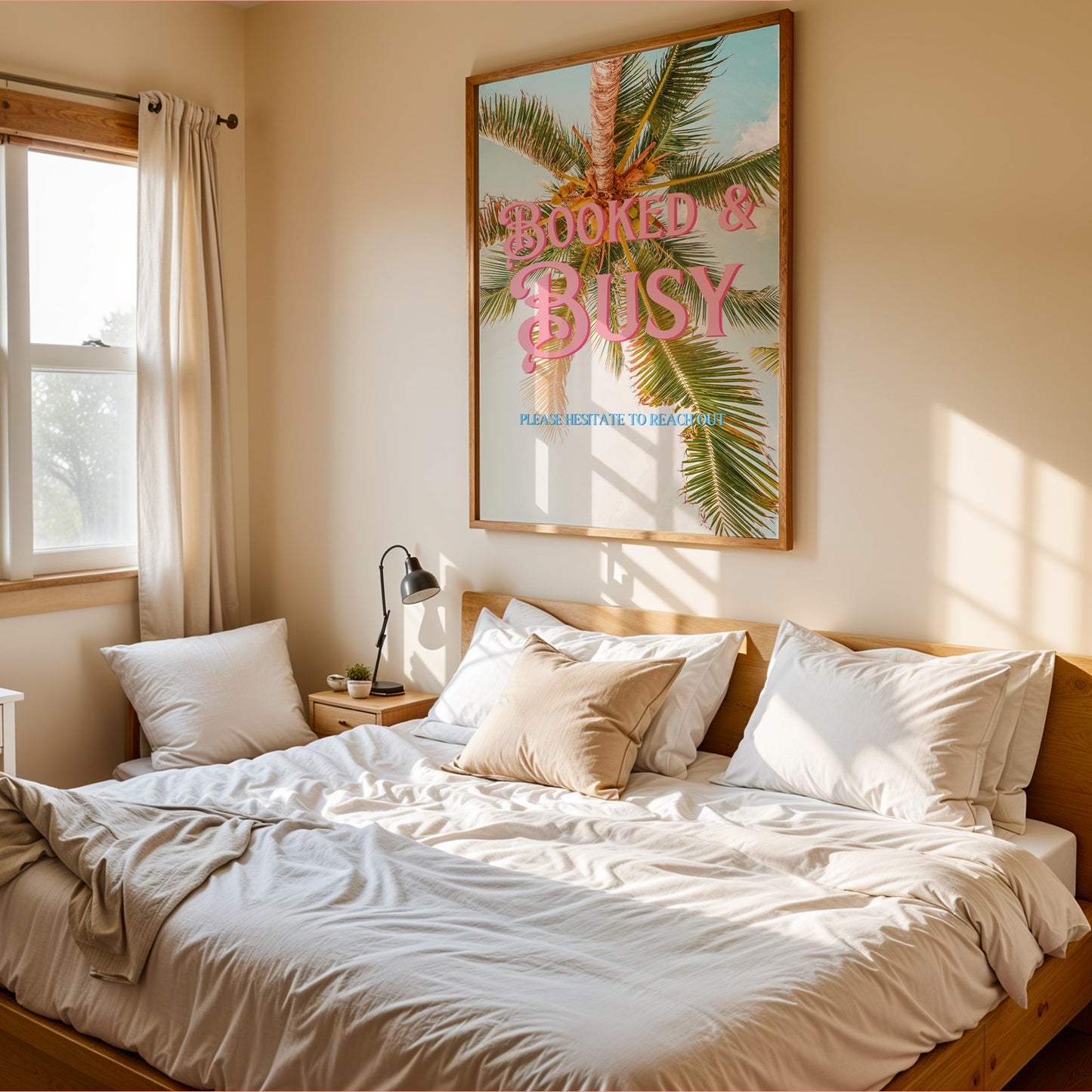 Booked and Busy Print: Palm Tree Poster | Digital Wall Art