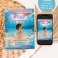 Baby Moana Birthday Invitation | Moana 1st Birthday Invite | Island Princess Themed Birthday