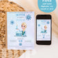 Frozen Queen Elsa Birthday Invitation | Elsa Birthday Invitation | Minimal Disney Frozen Birthday | Princess Elsa Birthday