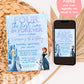 Frozen Inspired Birthday Invitation | Four the First time in Forever Invitation | Elsa Anna Birthday Invitation | Princess 4th Birthday Invite