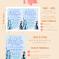 Frozen Inspired Birthday Invitation | Four the First time in Forever Invitation | Elsa Anna Birthday Invitation | Princess 4th Birthday Invite