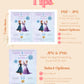 Frozen Inspired Birthday Invitation | Anna Elsa Joint Birthday Invitation | Minimal Disney Frozen Birthday | Girls Princess Sisters Party Invite