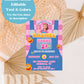 Ms Rachel Inspired Birthday Party Invitation | Overalls Songs for Littles Party Invite | Miss Rachel Sticky Bubble Gum Toddler Party