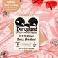 Disneyland Inspired Birthday Invitation | ANY AGE Vintage Disney Park Birthday Editable Invite Template