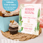 Boho Desert Gender Reveal Invitation | Tropical Cactus Gender Reveal Editable Invite Template