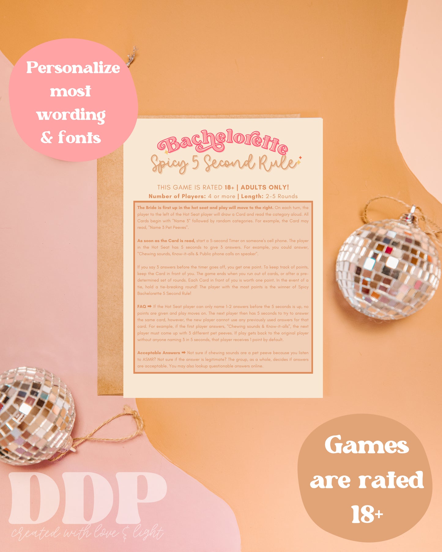 Spicy Bachelorette Party Games Bundle | Printable Hen Party Games