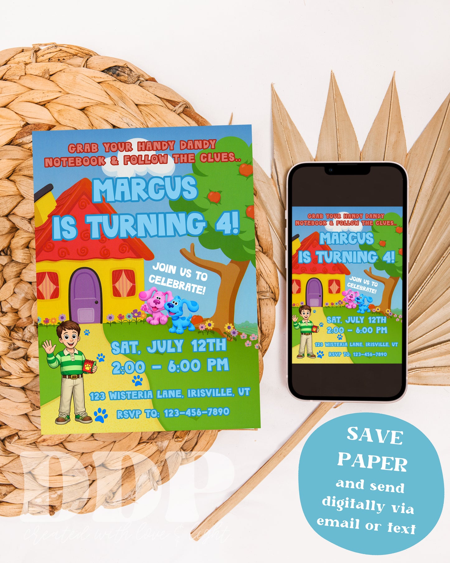 Blue's Clues Birthday Invitation | Blue's Clues ANY AGE Birthday Invite (Digital Download)