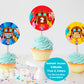 Danny Go Cupcake Toppers | Great Big Party Cupcake Toppers | Danny Go Party Decor