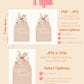Boho Easter Brunch Party Editable Invitation Template