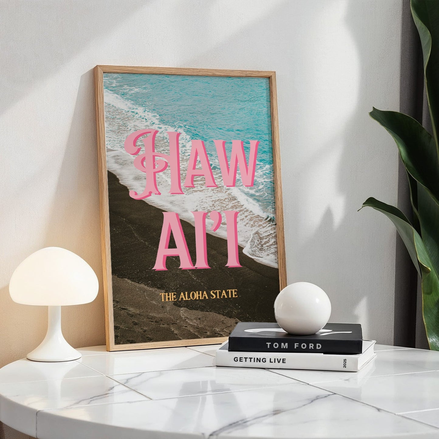 Hawaii Black Sand Beach Print | Maui Punaluʻu Beach Travel Poster | Hawaii Digital Wall Art