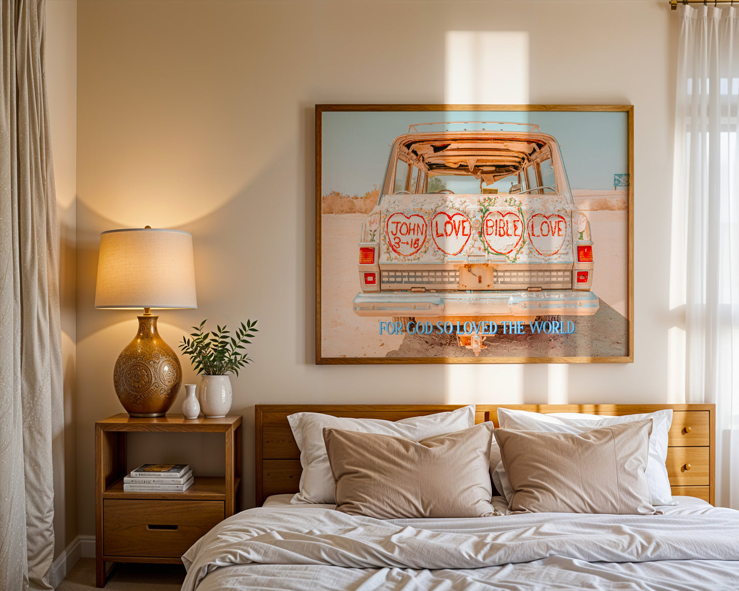 Salvation Mountain John 3:16 Wall Art | Slab City California Printable Wall Art | Digital Wall Art