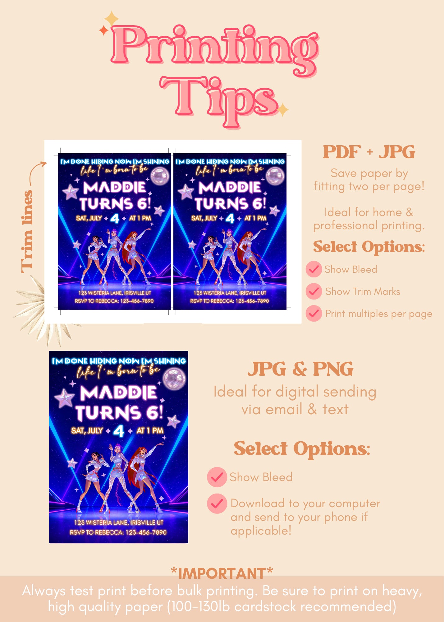 KPOP Demon Hunters Birthday Invitation | HunterX ANY AGE Birthday Invite | KPOP Themed Birthday