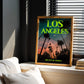 Los Angeles: The City of Angels Art Print | Palm Tree Silhouette Travel Poster | Digital Wall Art