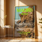 Malibu Art Print | California Travel Poster | Malibu Beach Postcard Art | Digital Wall Art