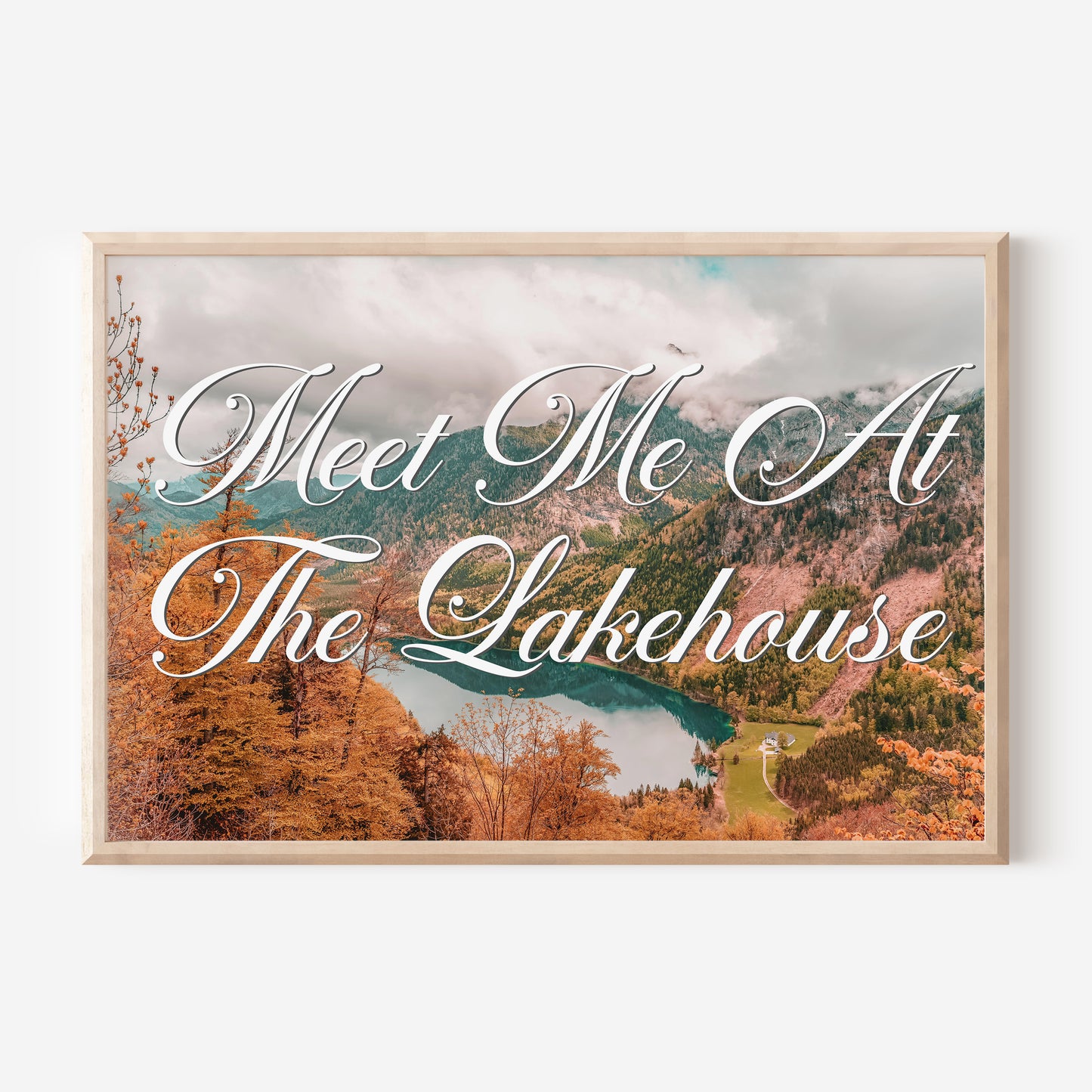 Meet You at the Lake House Art Print | Digital Download