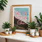 Meet Me By the Sea Print | Black Sand Beach Travel Poster | Digital Wall Art