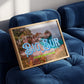 Meet You At Big Sur Wildflowers Coastal Wall Art | California Ocean Wall Art | Botanical Landscape Art Poster | Digital Wall Art