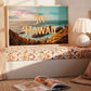 Meet Me In Hawaii Postcard Print | Ocean Beach Travel Poster | Digital Wall Art