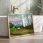 Meet You In Montana Print | Montana Mountain Travel Poster | Montana Digital Wall Art
