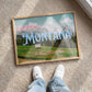 Meet You In Montana Print | Montana Mountain Travel Poster | Montana Digital Wall Art