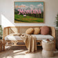 Montana: The Last Best Place Print | Meet You In Montana Travel Poster | Montana Mountain Digital Wall Art