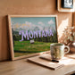 Meet You In Montana Print | Montana Mountain Travel Poster | Montana Digital Wall Art
