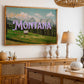 Meet You In Montana Print | Montana Mountain Travel Poster | Montana Digital Wall Art