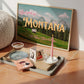 Montana: The Last Best Place Print | Meet You In Montana Travel Poster | Colorful Montana Digital Wall Art