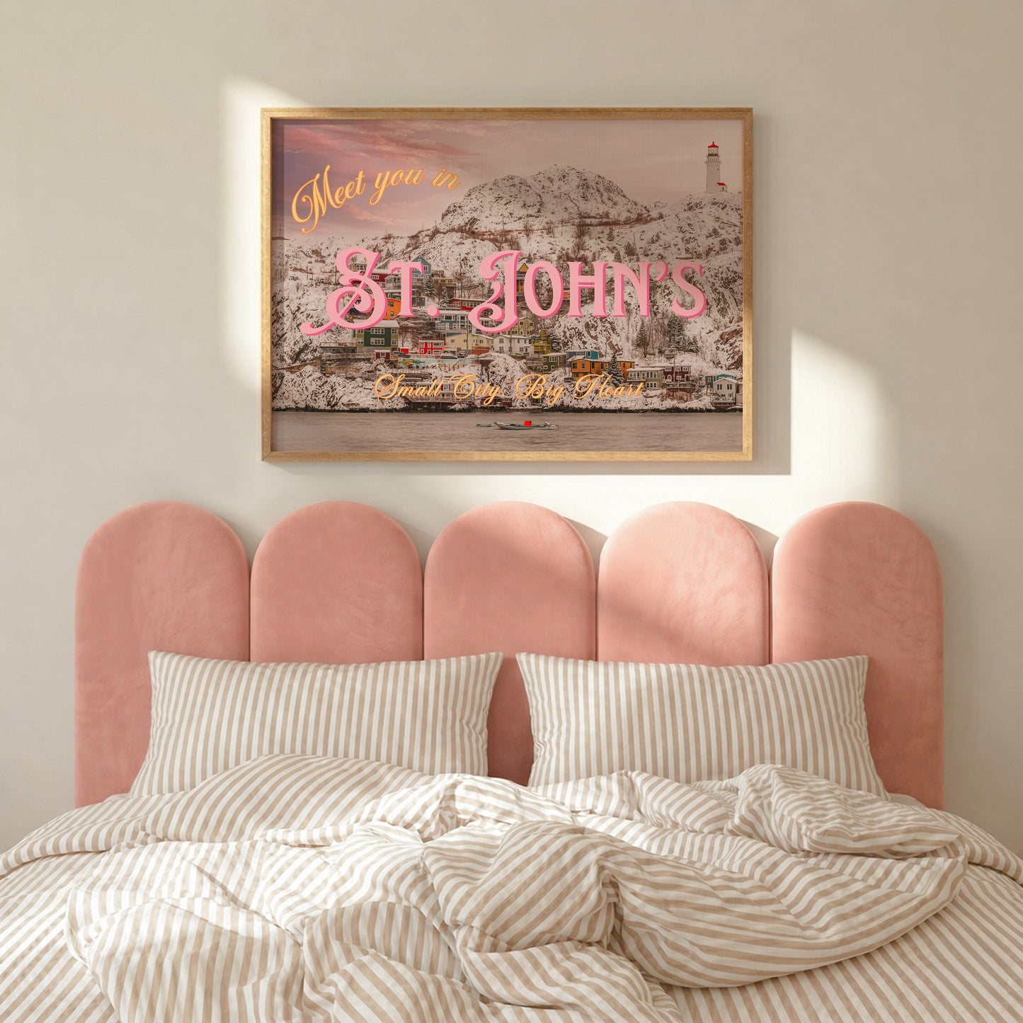 Meet You In St John's Art Print | Snowy Canada Postcard Print | Digital Wall Art