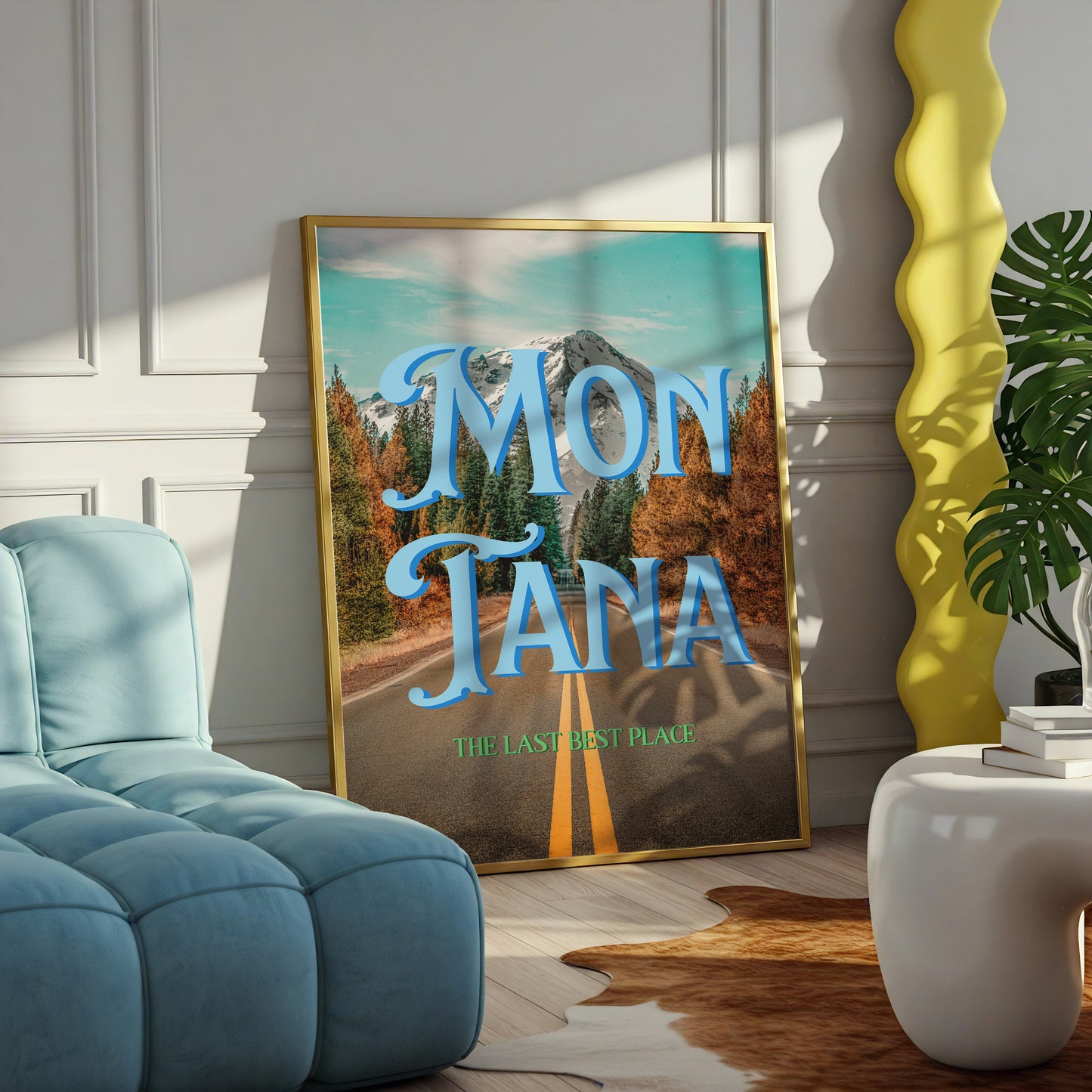 Montana: The Last Best Place Print | Montana Travel Poster | Digital Wall Art