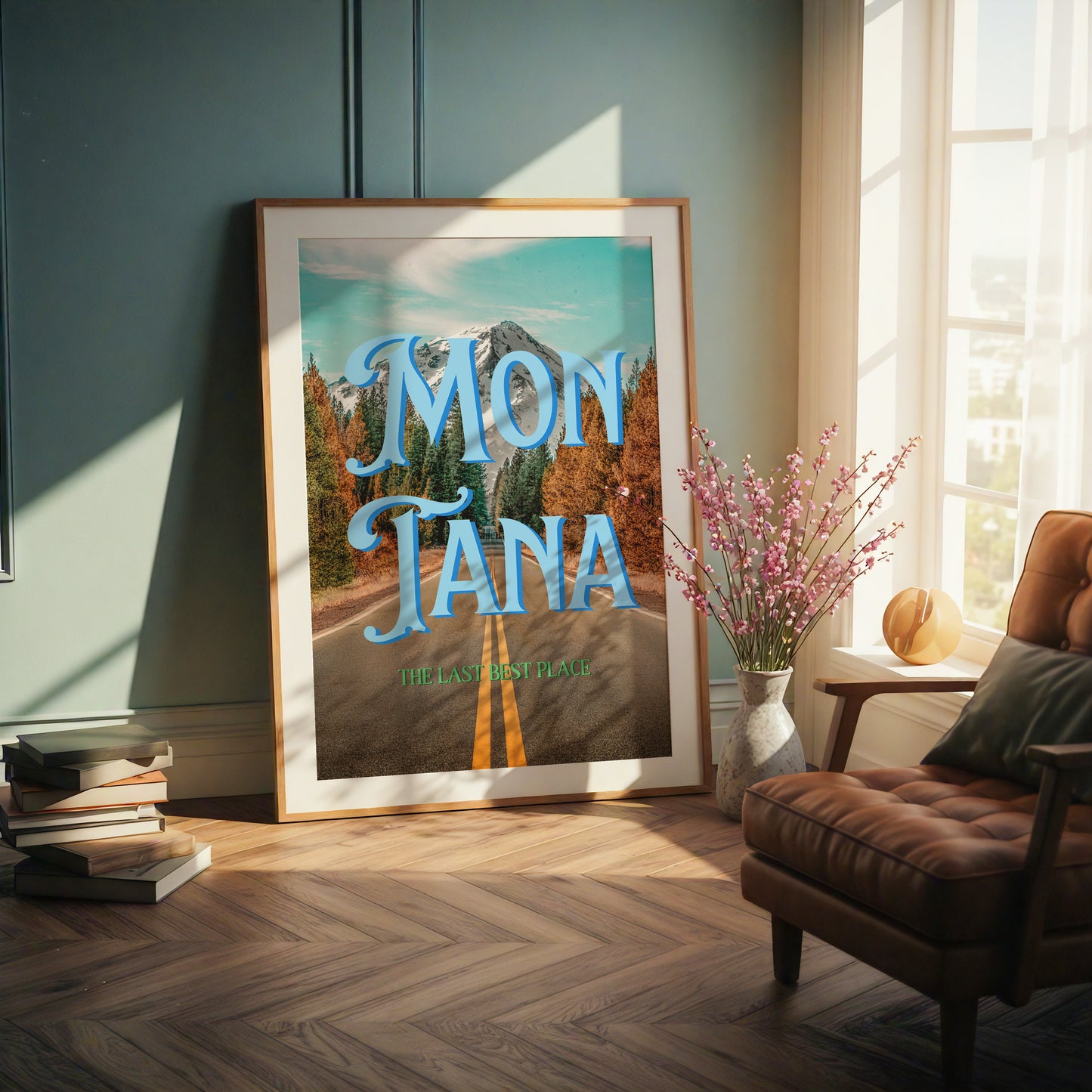 Montana: The Last Best Place Print | Montana Travel Poster | Digital Wall Art