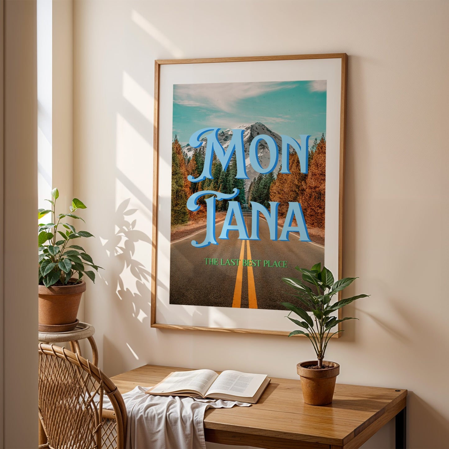 Montana: The Last Best Place Print | Montana Travel Poster | Digital Wall Art