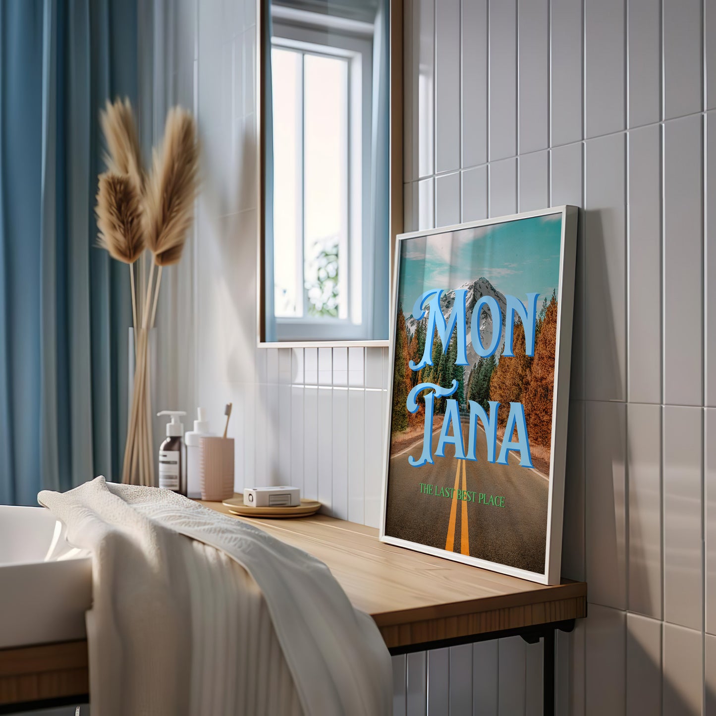 Montana: The Last Best Place Print | Montana Travel Poster | Digital Wall Art