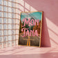 Montana: The Last Best Place Print | Colorful Montana Mountains Travel Poster | Digital Wall Art