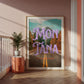 Montana: The Last Best Place Print | Colorful Montana Mountains Travel Poster | Digital Wall Art