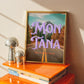 Montana: The Last Best Place Print | Colorful Montana Mountains Travel Poster | Digital Wall Art